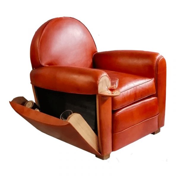 Fauteuil Club Bar Cuir
